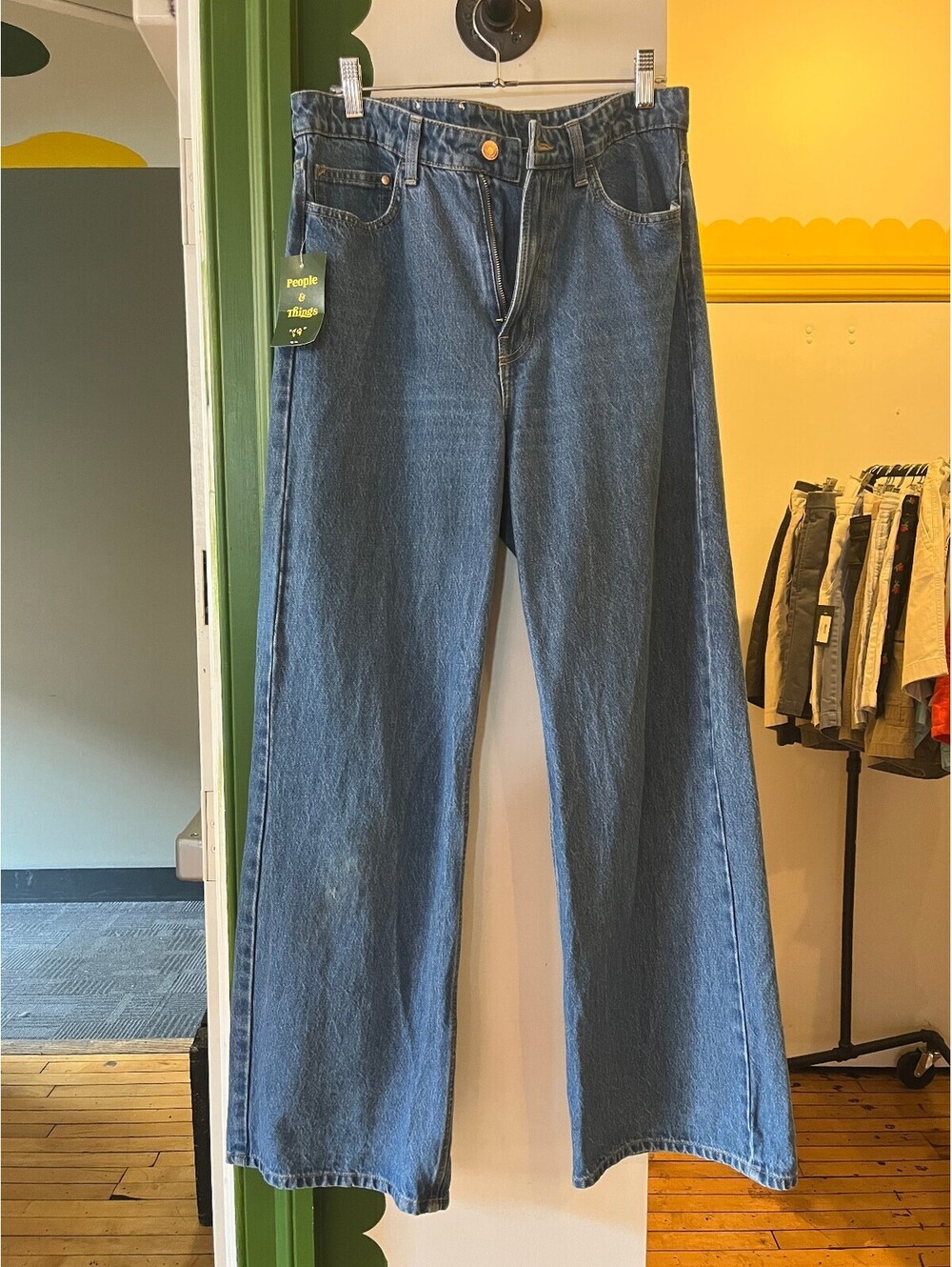 &Denim Wide Leg Jeans